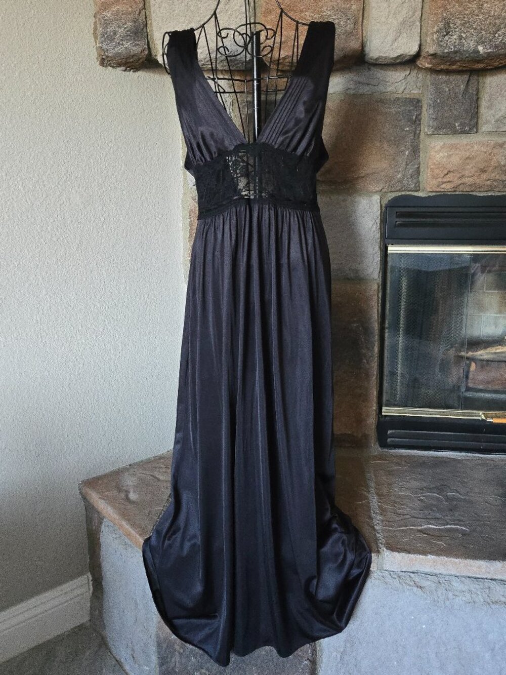 Vintage 90's Lily of France Open Back Maxi Dress